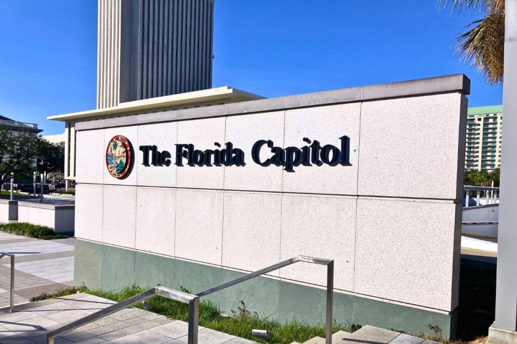 The Florida Capitol sign. Photo by J.C. Derrick