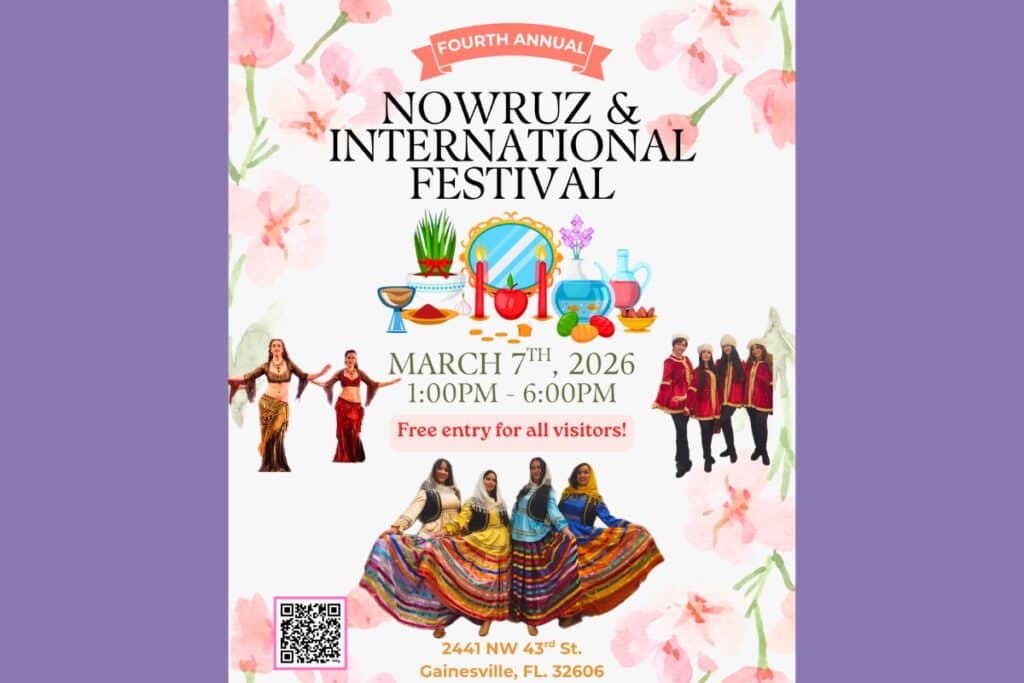 Ziba Threading recently announced the date for the fourth annual Nowruz & International Festival, a vibrant celebration of the Persian New Year and global cultural diversity, will take place on Saturday, March 7, 2026. Courtesy of Ziba Threading