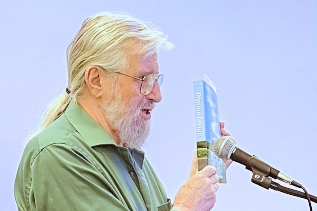 Author Richard Gartee with a copy of his latest book. Photo by Jenny Dearinger