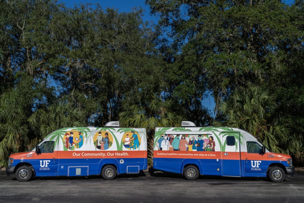Two UF mobile health units
