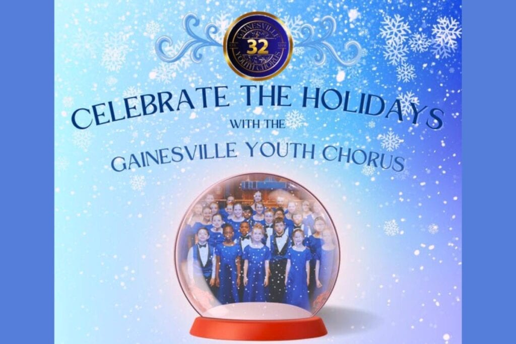 The Gainesville Youth Chorus will perform a holiday concert at St. Andrew’s Church on Friday. Courtesy of GYC
