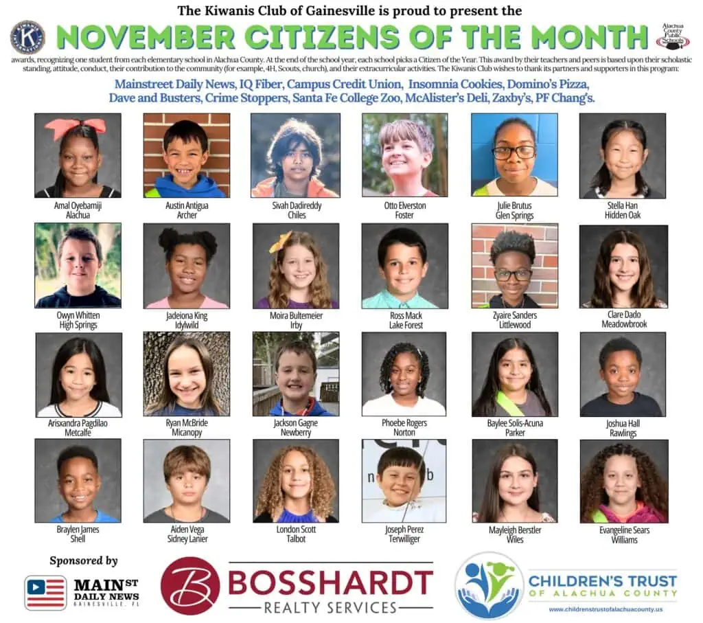 November Citizens of the Month