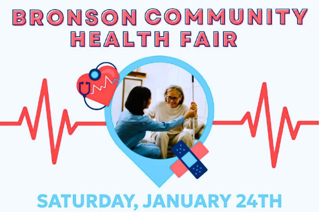 The Bronson Community Health Fair will take place on Saturday with an emphasis on wellness, prevention and management of chronic conditions.