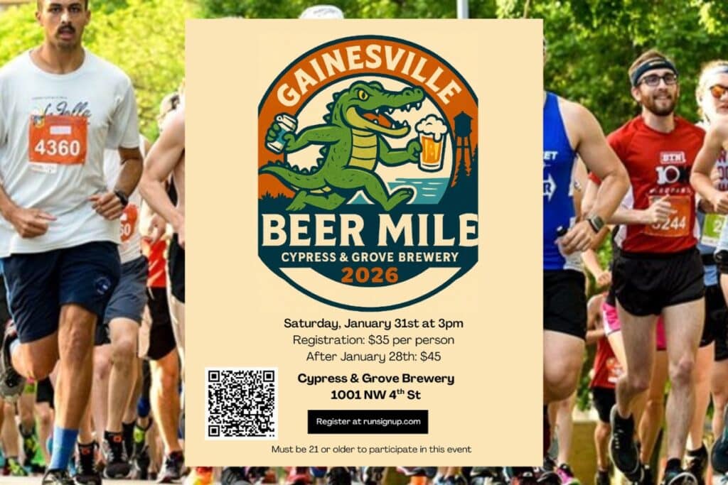 The Gainesville Beer Mile will be held at the Cypress & Grove Brewing Company on Saturday. Courtesy of Cypress & Grove Brewing Company