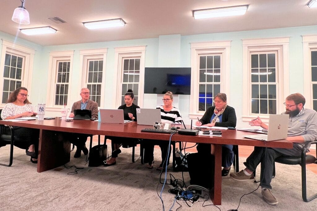 The Newberry Community School Board met for a regular meeting on Monday night. Photo by Nick Anschultz