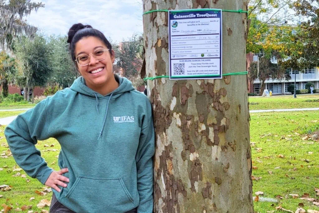 UF/IFAS's Stephanie Cadaval is coordinating Tree Quest 2026 with the University of Florida and the city of Gainesville starting on Friday. Courtesy of Stephanie Cadaval- UF/IFAS