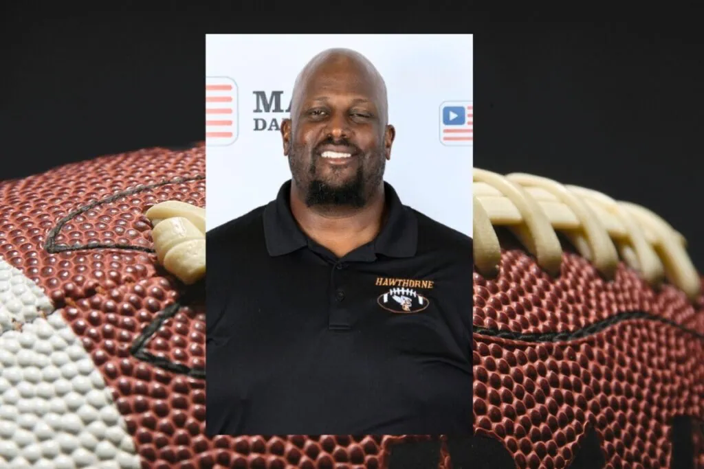 Williston High School hired Hawthorne Defensive Coordinator Cedderick Daniels as it next football coach. Photo by Mikael Johnson