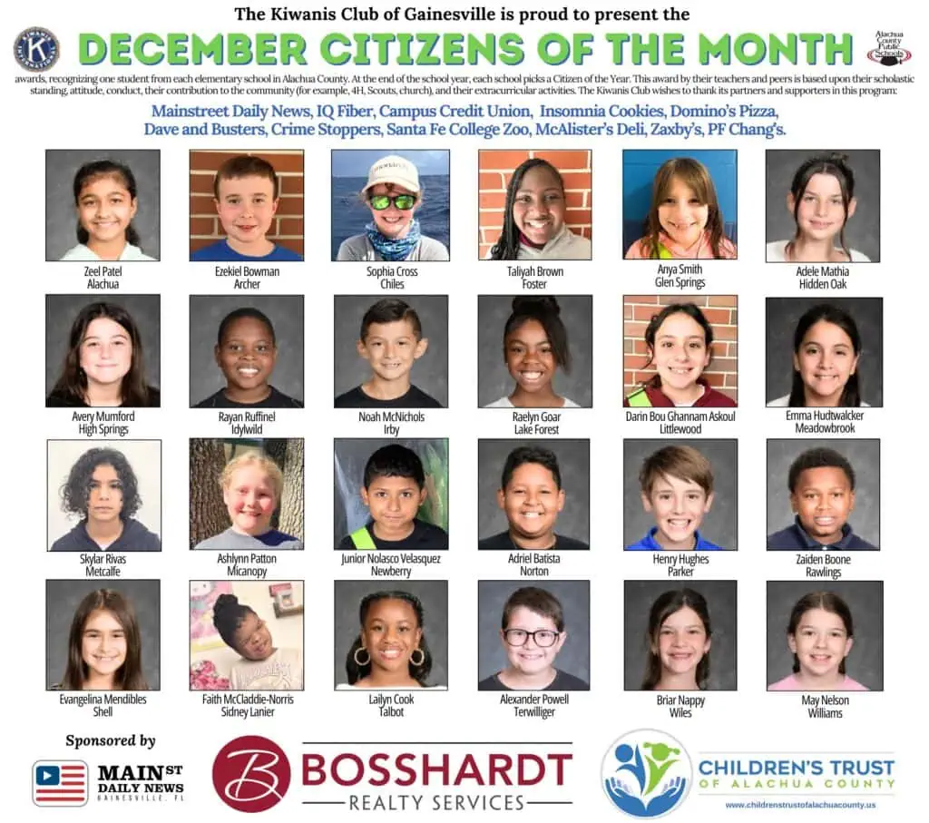 December Citizens of the Month