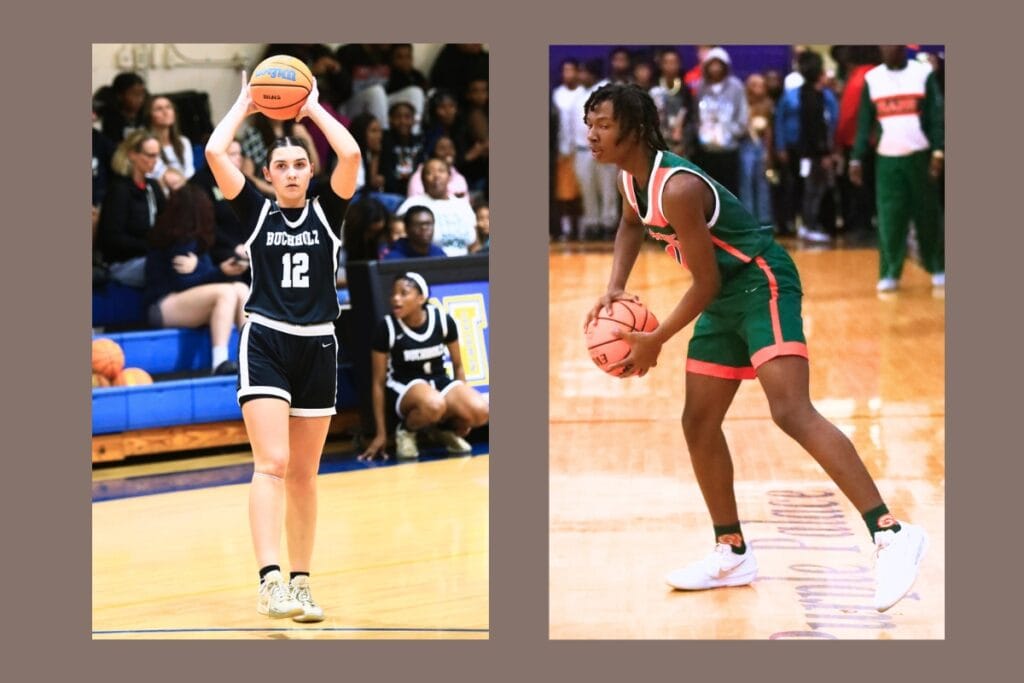 Buchholz's Taylor Booth (left) and Eastside's Jermaine Gladin will be playing with their teams for district titles on Friday and Saturday, respectively. Photos by C.J. Gish