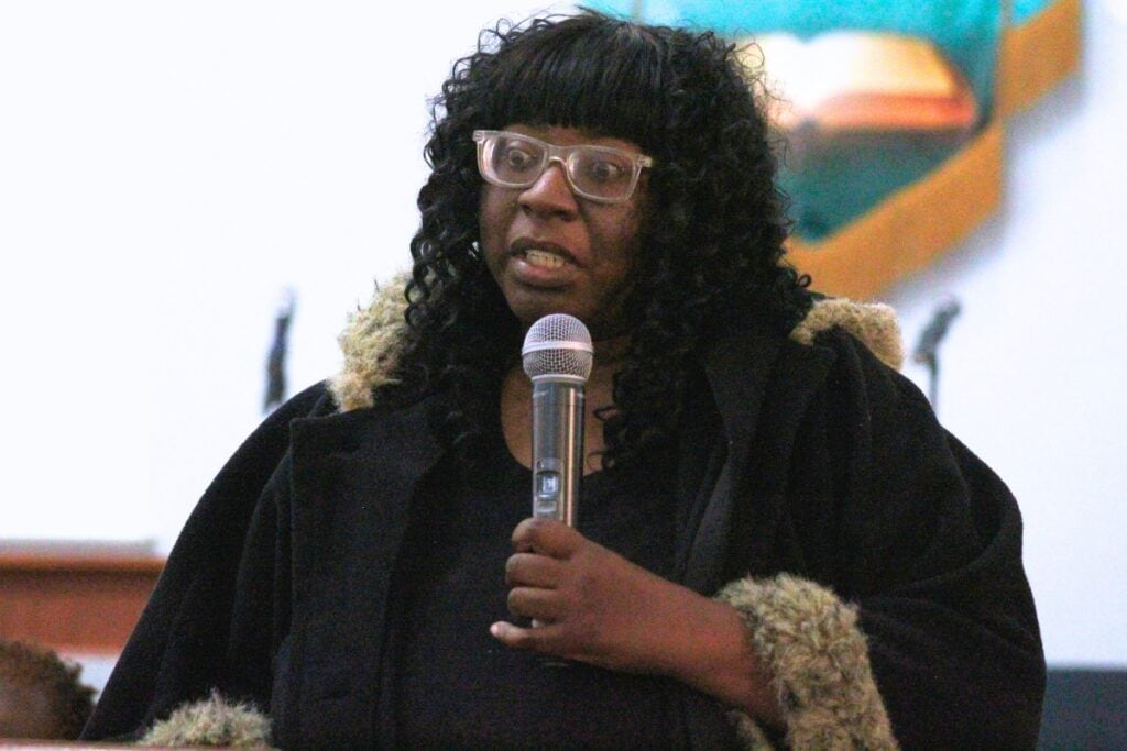 Duval Early Learning Academy parent Tina Days said the school is important. Photo by Nick Anschultz