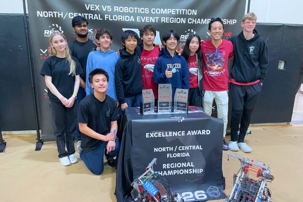 Multiple teams from The Frazer School have qualified for the VEX Robotics World Championship. Courtesy of The Frazer School