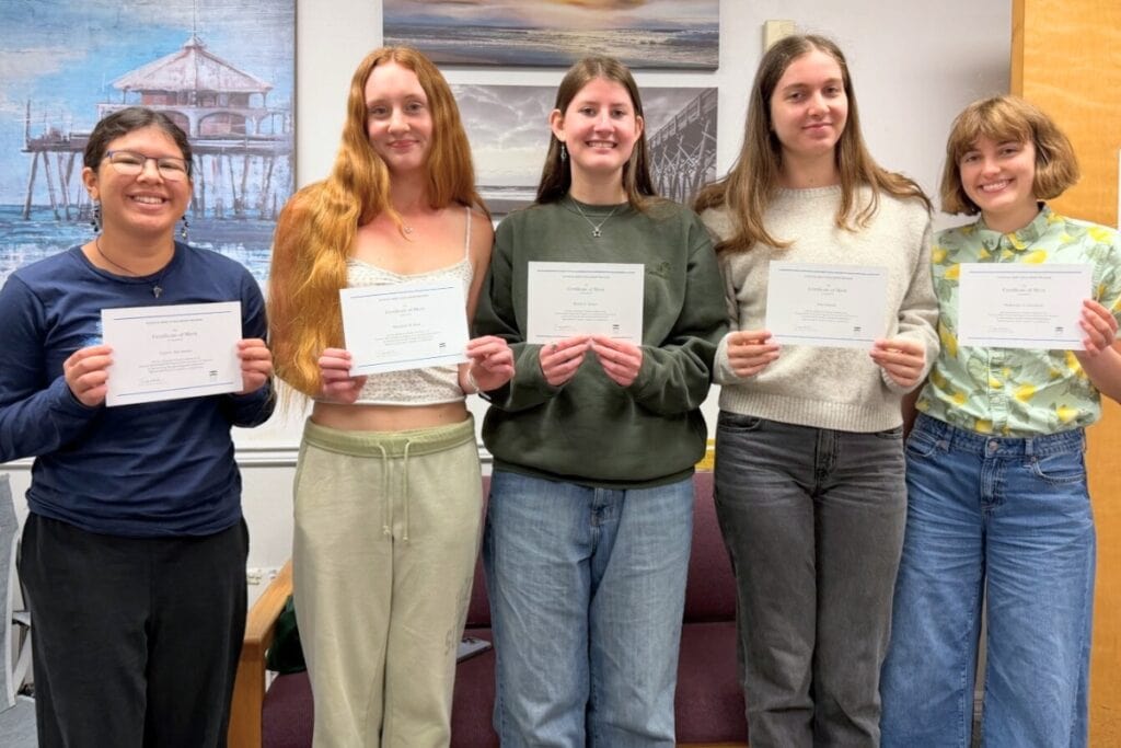 National Merit finalists from Gainesville High School. Courtesy of ACPS