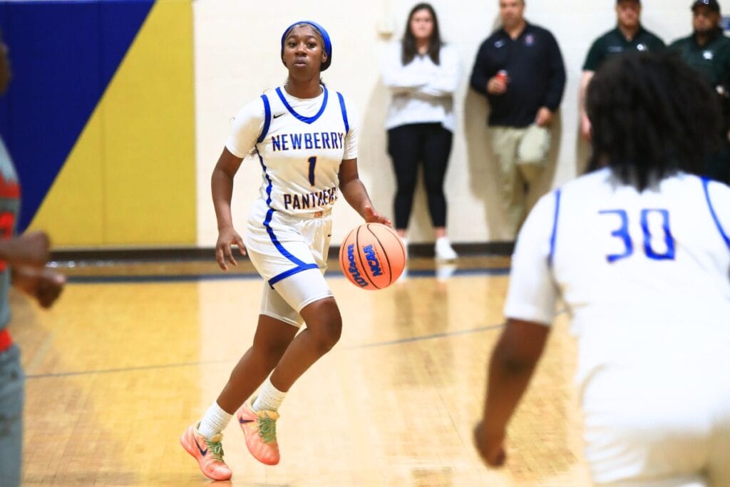 Newberry's Brandy Whitfield (1) has led the Panthers the past four seasons. Photo by C.J. Gish