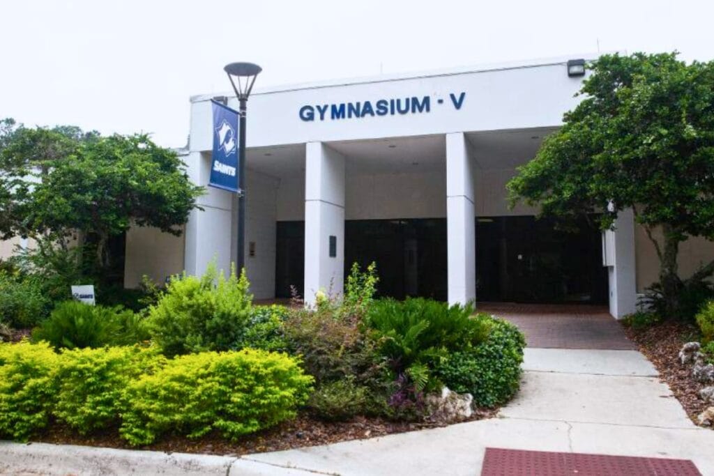 SF College recently landed a $5 million grant to help harden and upgrade its multi-use gymnasium. Courtesy of SF College