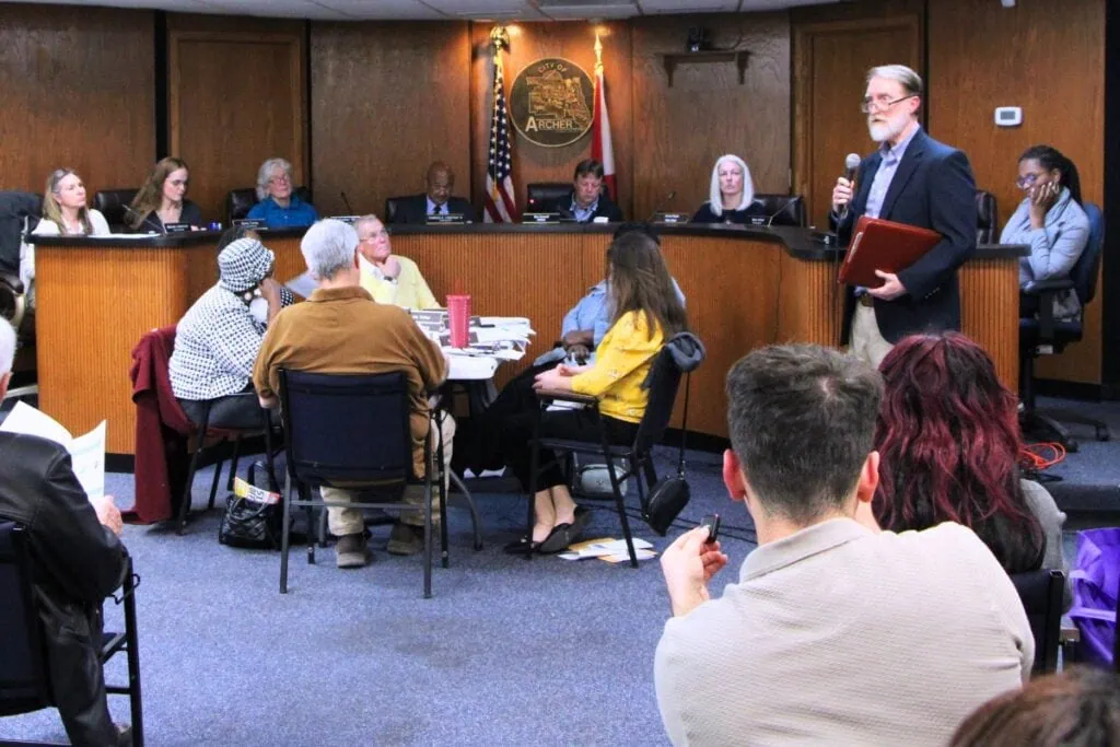 The Alachua County Board of County Commissioners heard updates on Archer's 2024 audit, regional wastewater treatment facility and Archer Road expansion during a Feb. 9 joint meeting.