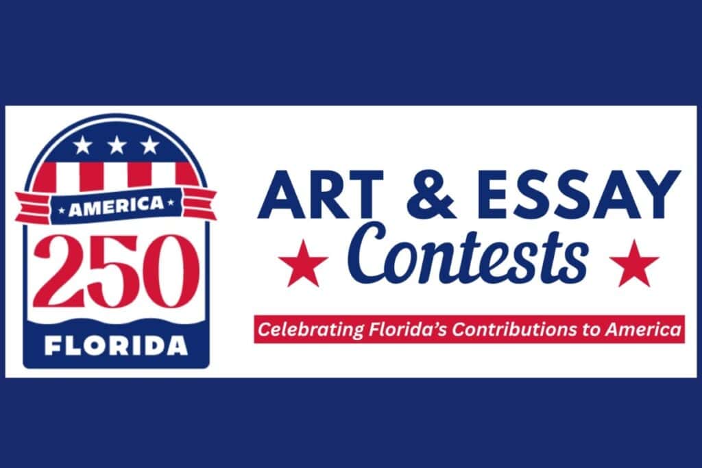 The Florida Department of Education and Volunteer Florida are inviting students in grades K-12 to take part in the America250FL art and essay contests. Courtesy of FDOE