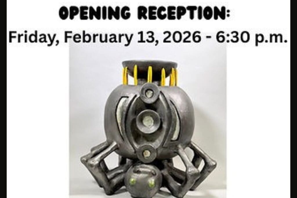 The Wisdom of Ananse Ceramic Sculptures by Alex Awuku opening reception will be held on Friday evening at the Cotton Club Museum in Gainesville. Courtesy of CCM