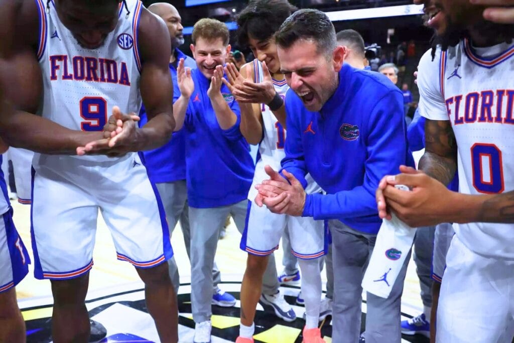 The Florida Gators secured a No. 1 seed on Sunday in the NCAA men's basketball tournament. Courtesy of UAA Communications