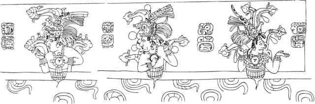 Sarcofago di Pakals laterale a Palenque
