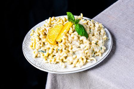 Geröstete Zitronen Ricotta Pasta