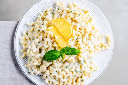 Geröstete Zitronen Ricotta Pasta