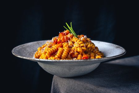 Spicy Kürbis-Carbonara mit Nduja