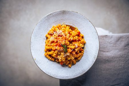 Spicy Kürbis Carbonara mit Nduja