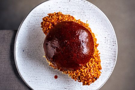 Ramen Fried Chicken Burger