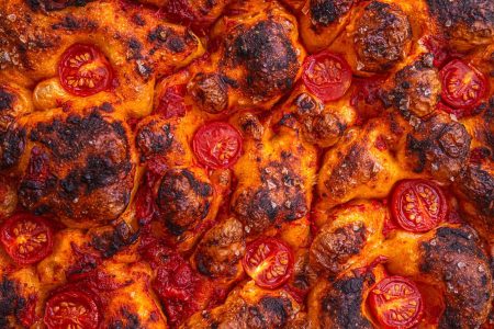 Focaccia con Salsa di Pomodoro