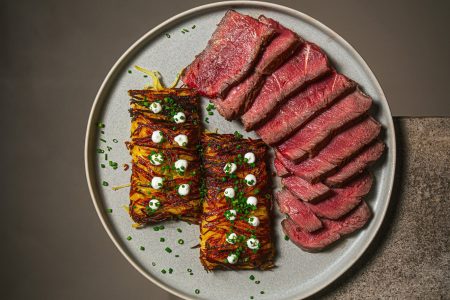 Porterhouse -Steak mit Rösti