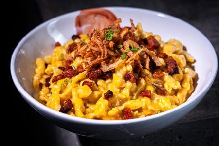 Käsespätzle Carbonara