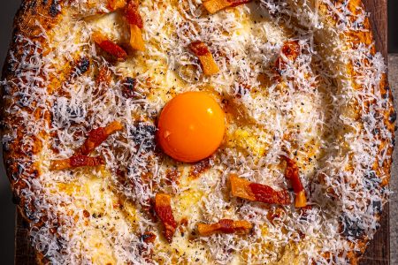 Pizza alla Carbonara