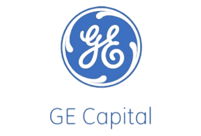 The GE Capital logo features a blue circle with white ornate 