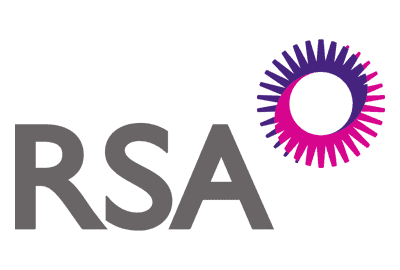 The RSA logo with grey letters 