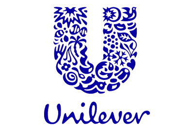 The Unilever logo features a large, stylised 