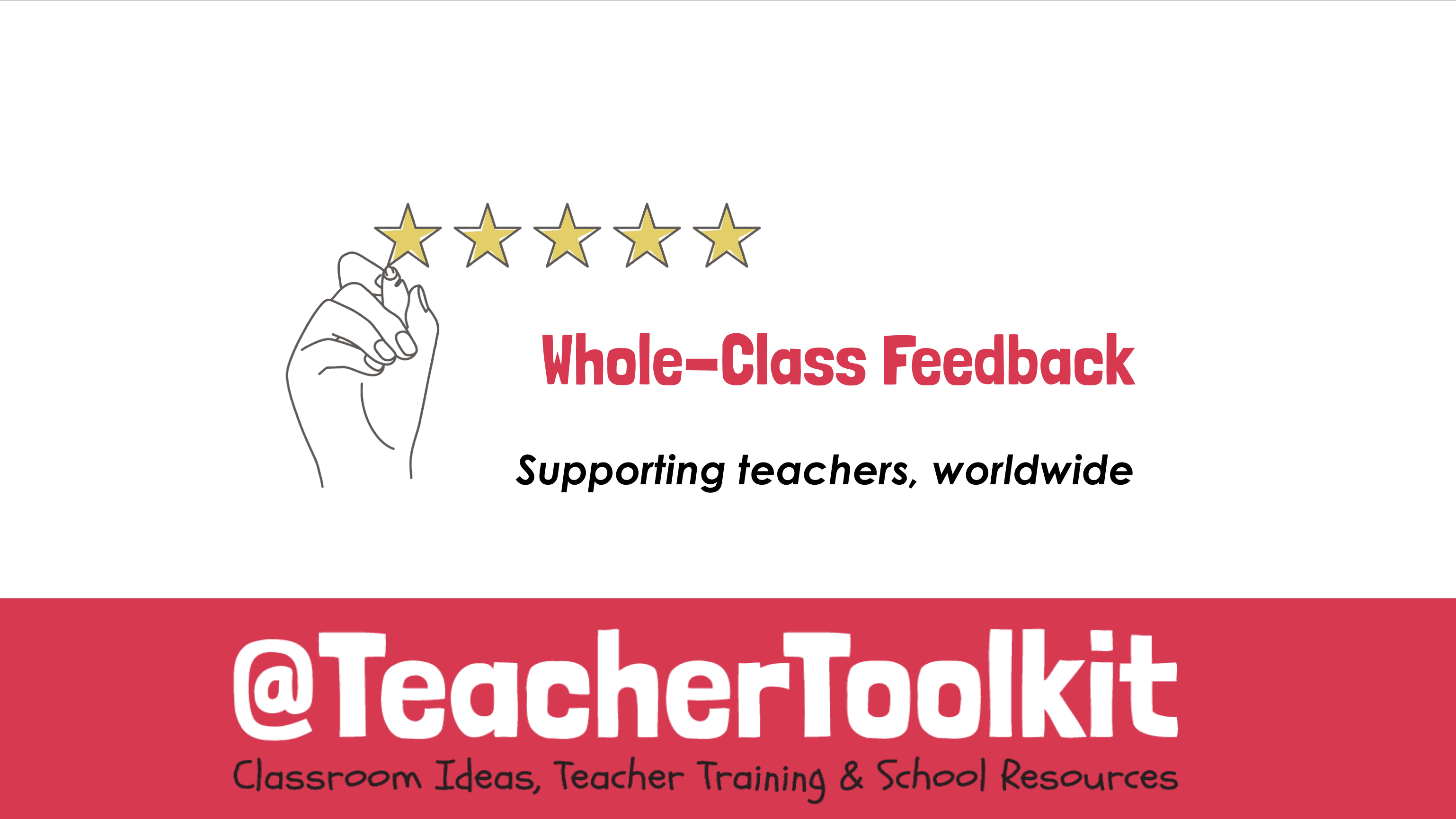 Whole Class Feedback TeacherToolkit
