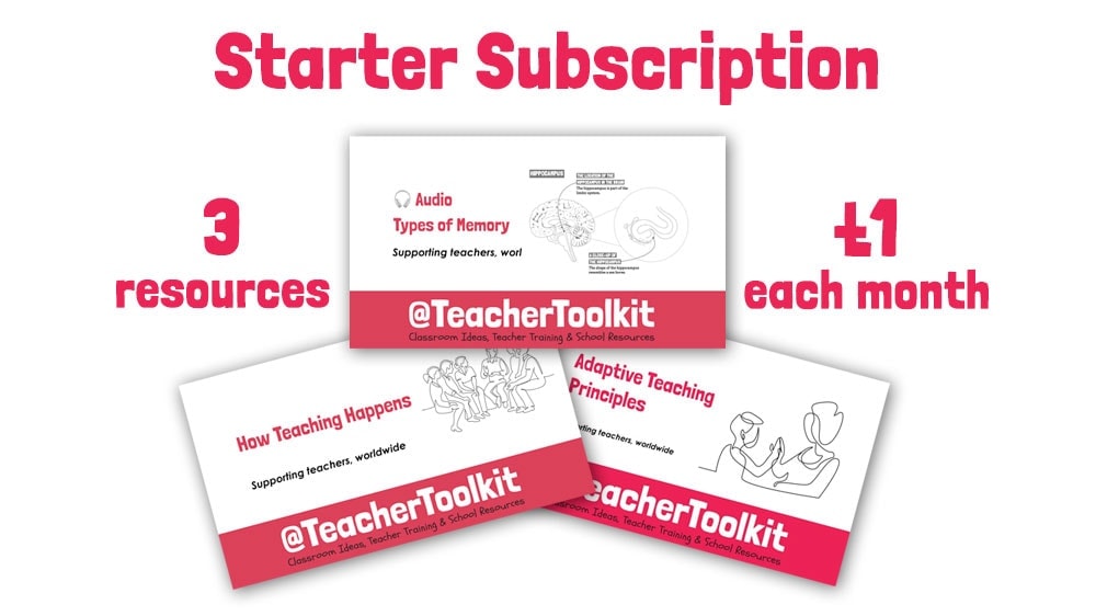 Starter Subscription - TeacherToolkit