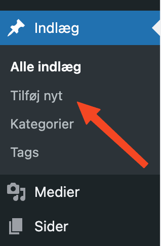 Wordpress menu