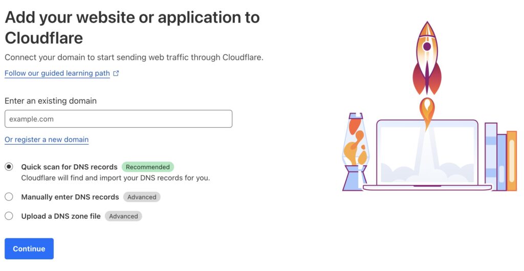 Opret Cloudflare