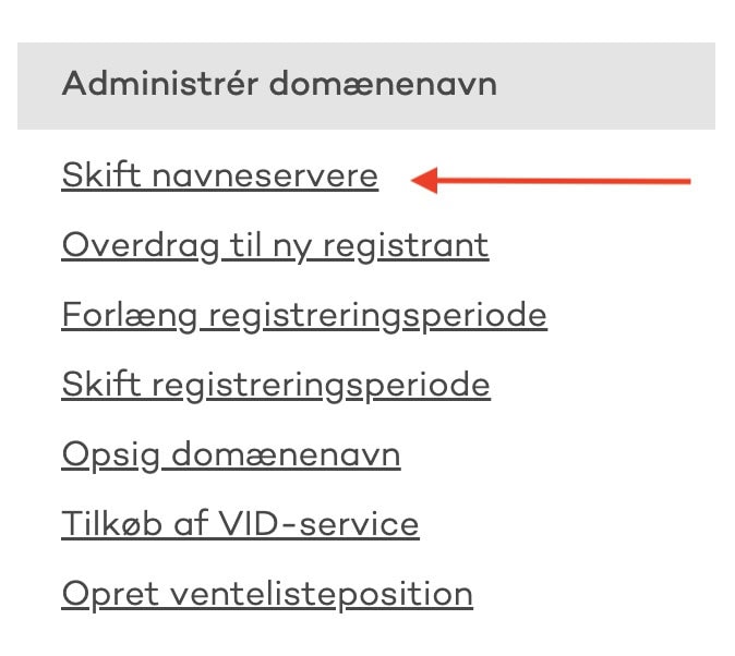 Skift navneserver