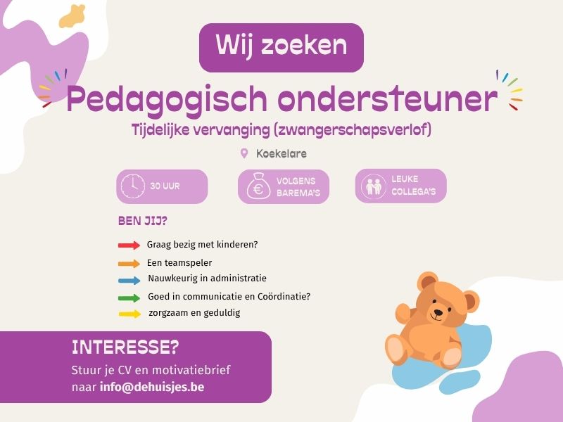 vacature pedagogisch begeleider