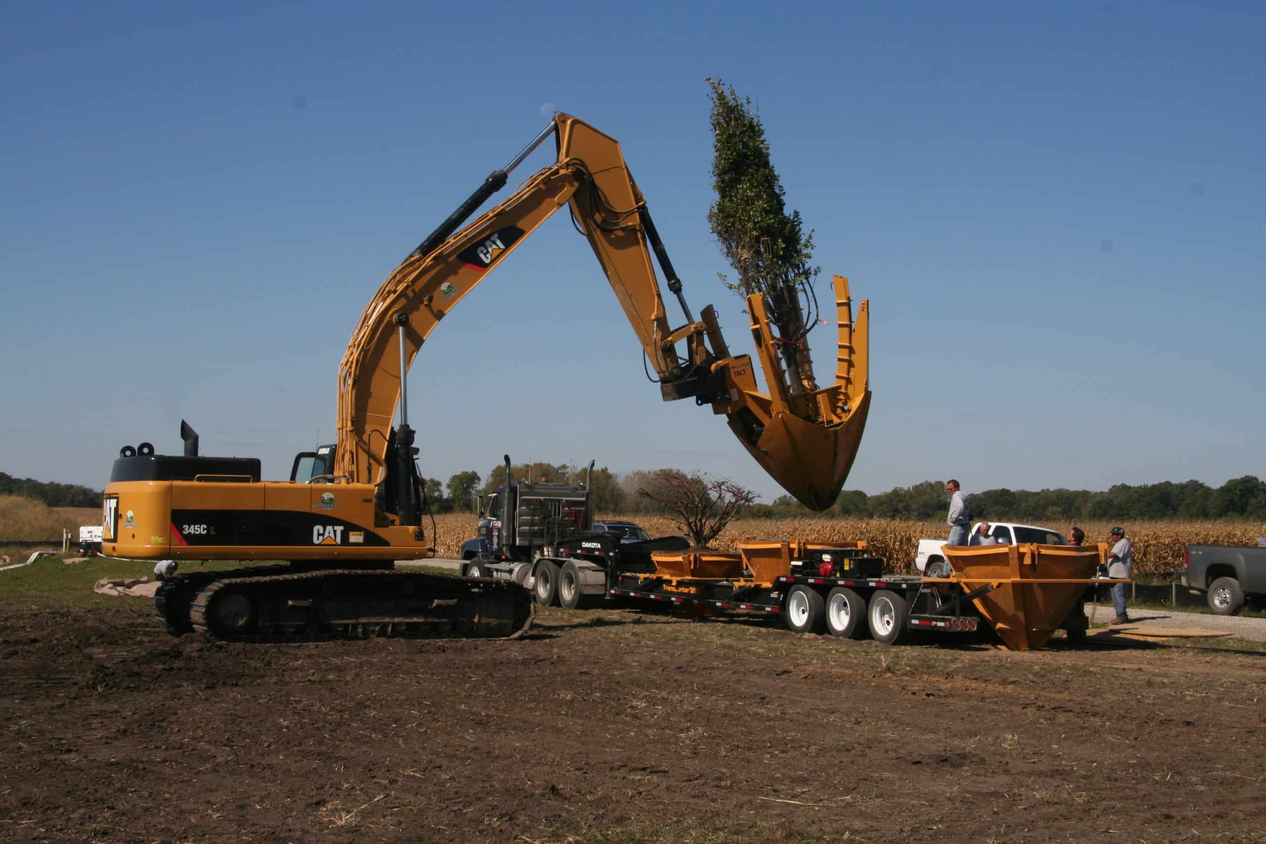 Loader Mounted Tree Transplanter Dakota Peat & Equipment