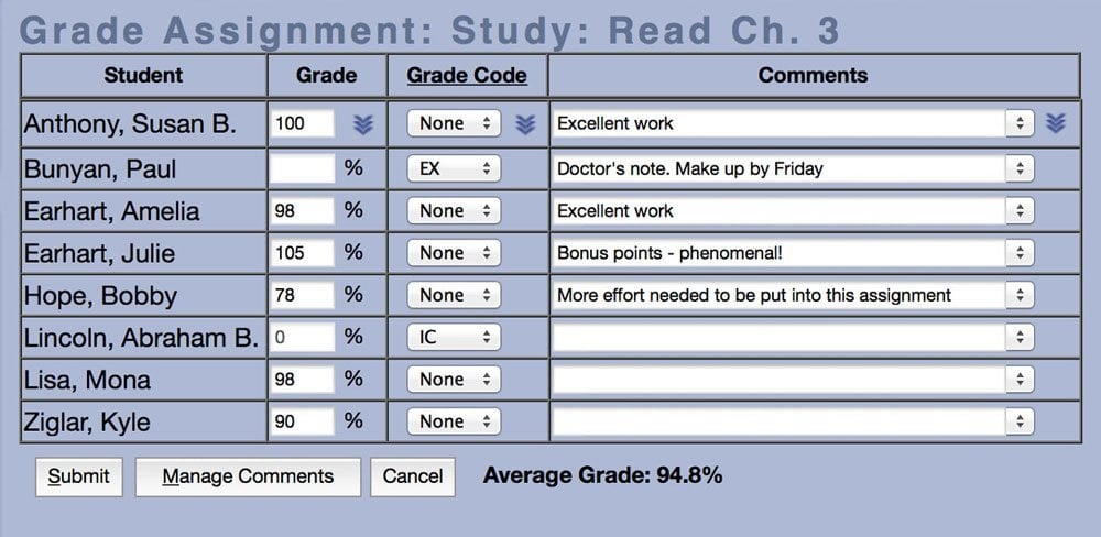 Gradebook for Teachers 