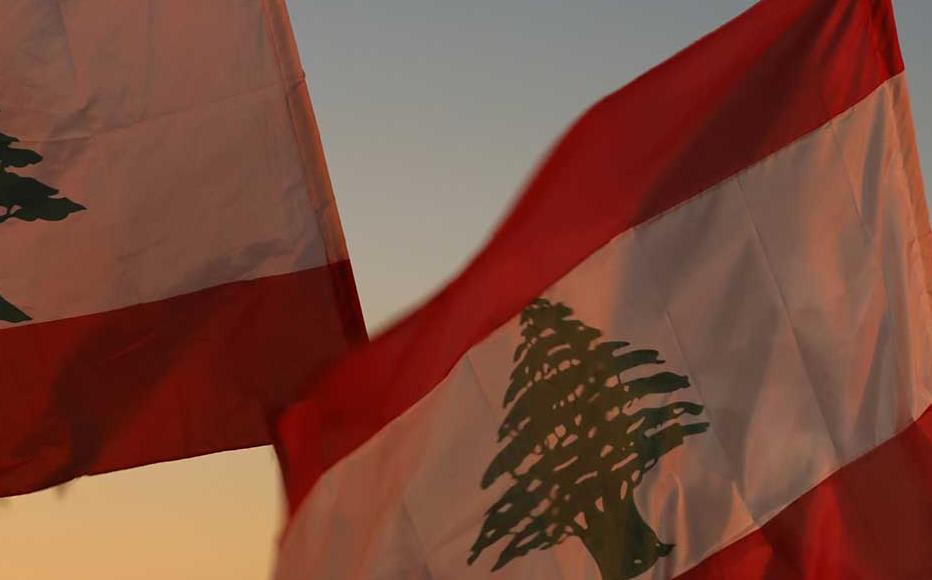 Demonstrators mark the one-year anniversary of anti-government protests on October 17, 2020 in Beirut, Lebanon. On the one year anniversary since the unprecedented mass protests of Lebanese demanding political change as the country buckled under social and economic devastation.