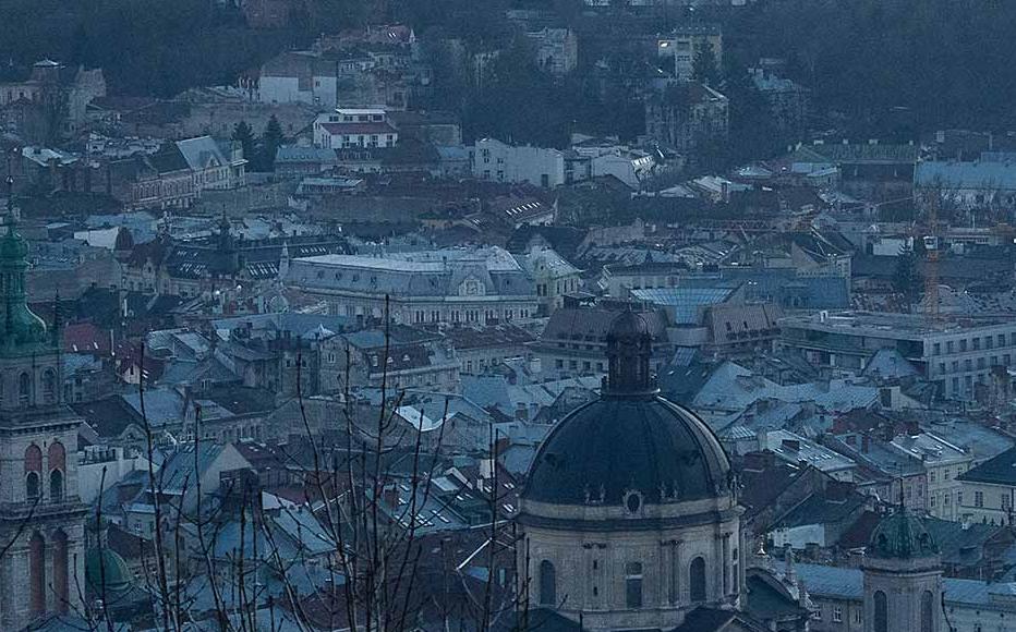 A view of the city of Lviv, Ukraine. Once the centre of Ukraine's 2014 Revolution, Lviv is back in the spotlight as a safe haven for people escaping from Kyiv amid ongoing attacks by Russia.