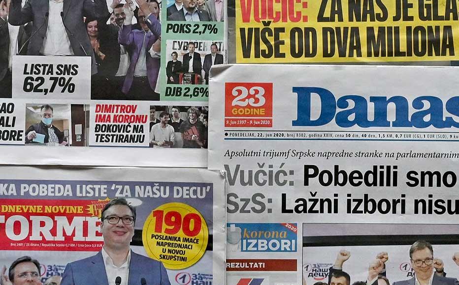 While most media in Serbia as well as Bosnia and Herzegovina are privately owned, the ruling parties have enormous influence over editorial policies. While most media in Serbia as well as Bosnia and Herzegovina are privately owned, the ruling parties have enormous influence over editorial policies.