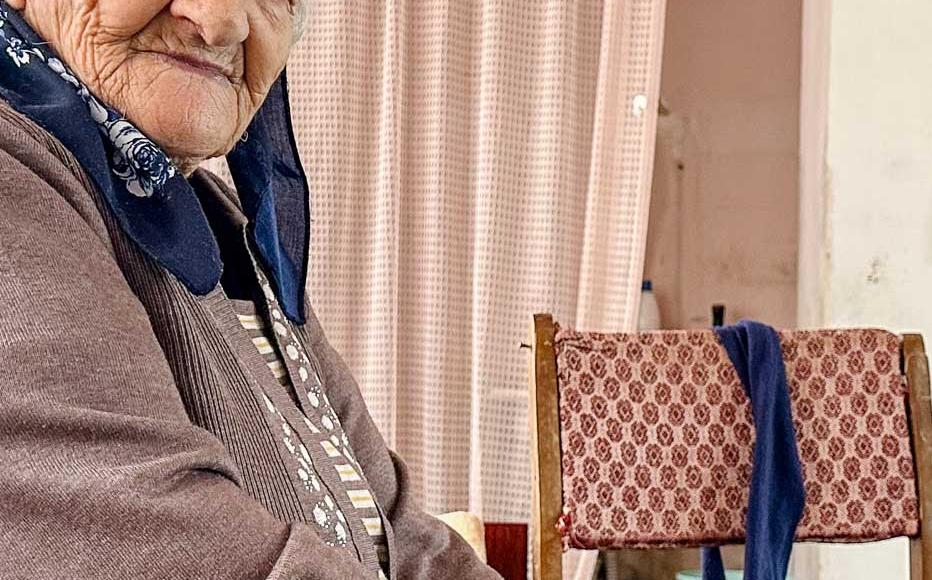 The journey to Armenia was particularly hard for old people like Julieta Shahbazyan, who, at 86, left her native village of Aygestan for the first time. She is living in the kindergarten with 23 members of her family.