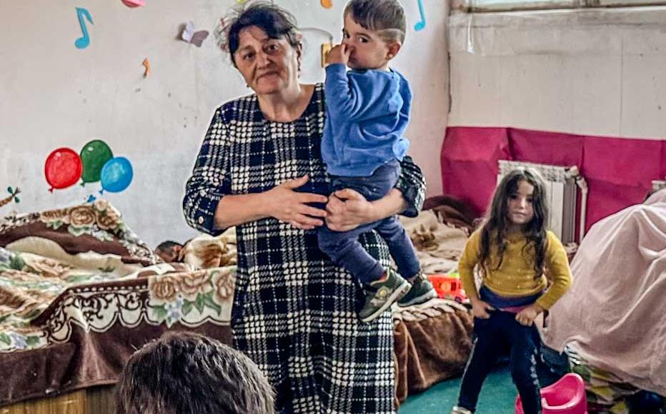 Alvard Dadayan's grandchildren live and play in the kindergarten. “They are my only joy,” said the 54-year-old from Stepanakert, who lost her husband in the 1990s during the first Karabakh war. Alvard Dadayan's grandchildren live and play in the kindergarten. “They are my only joy,” said the 54-year-old from Stepanakert, who lost her husband in the 1990s during the first Karabakh war.