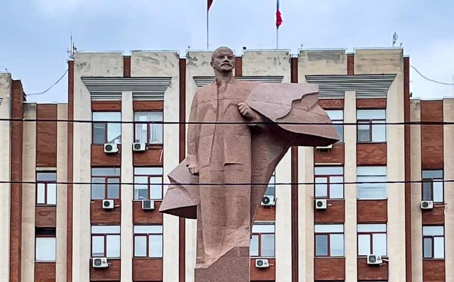 An imperious statue of Lenin guards Transnistria’s Brutalist de facto parliament in Tiraspol.