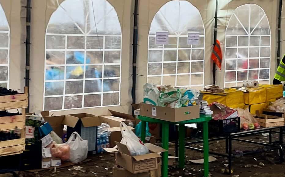 Food and basic items to be distributed to Ukrainian refugees in Palanca, a Moldovan village about 65 km from the Black Sea port of Odesa. Food and basic items to be distributed to Ukrainian refugees in Palanca, a Moldovan village about 65 km from the Black Sea port of Odesa.